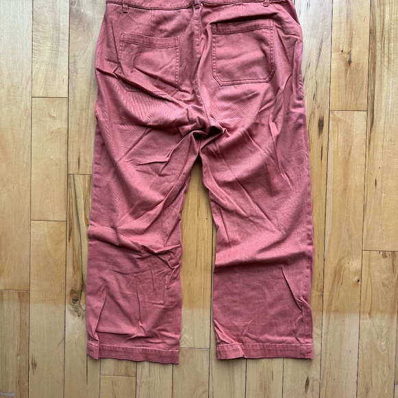 LL Bean Signature Wide-Leg Cropped Pants - Picture 7 of 8